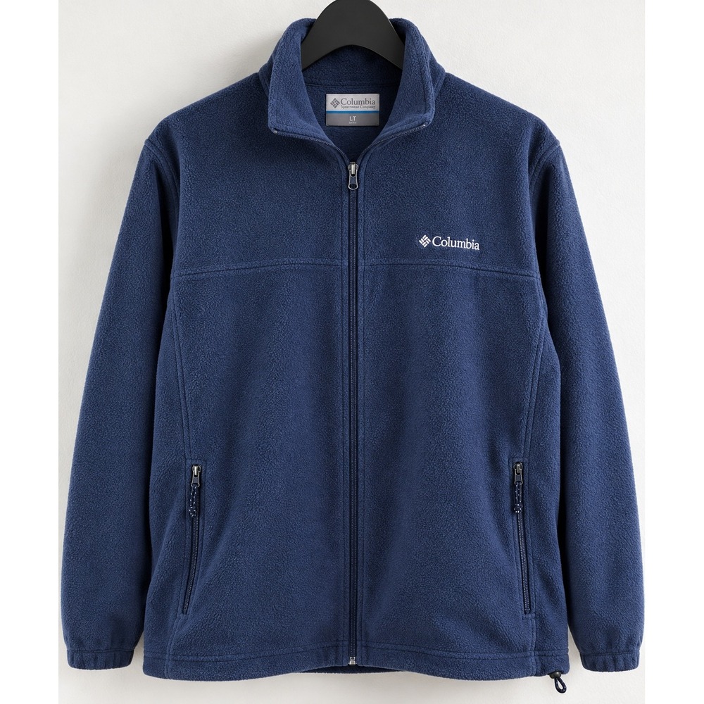 Columbia Steens Mountain 2.0 Men's LT Large Tall Navy Full Zip Fleece WT3220